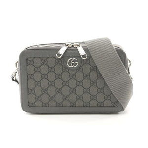 Gucci Ophidia GG Supreme Shoulder Bag Leather Gray